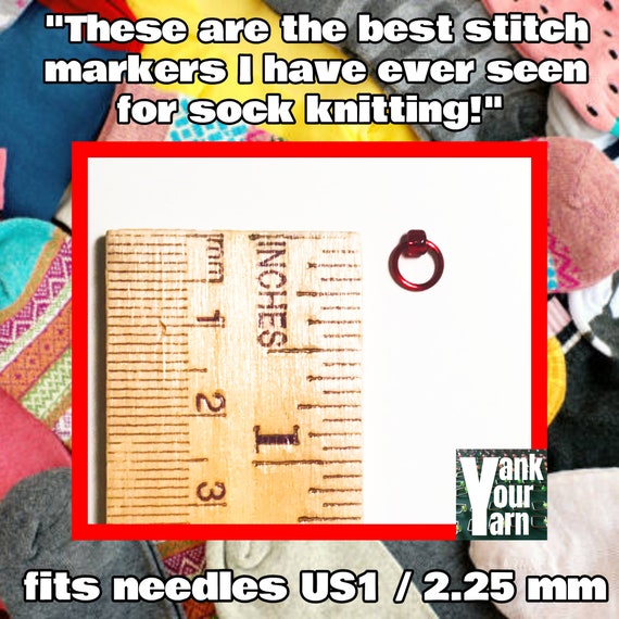 30 Micro Mini Knitting Stitch Markers. Fits 2mm US 0 Knitting Needle. Knitting  Markers, Knitting Supplies, Knitting Accessories 