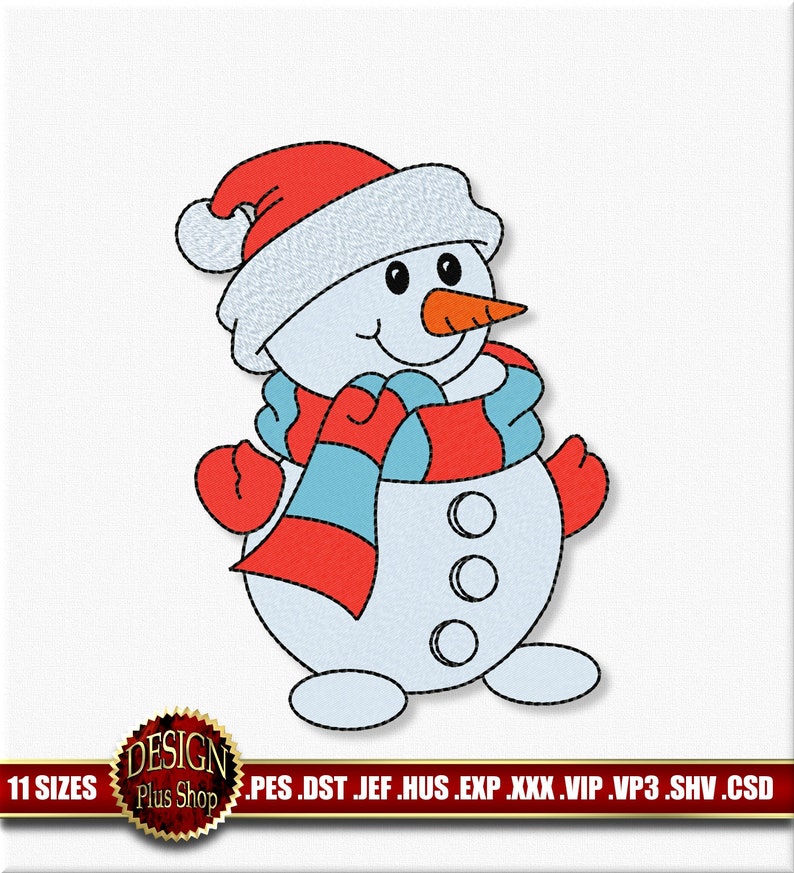 20 Christmas Xmas snowman Collection Embroidery Designs patterns PES JEF HUS