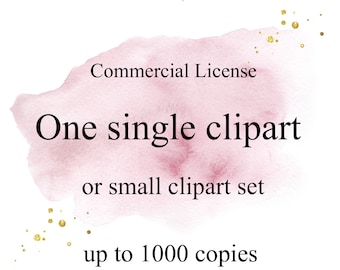 Limited Commercial License for one single clipart or small clipart set. NO Credit required.