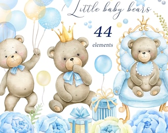 Baby Bear Clipart Etsy