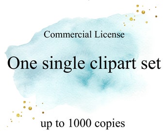 Limited Commercial License One single clipart set NO Credit required