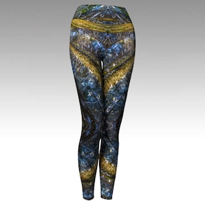 Collant Natura, Leggings Forest Yoga, Collant Foresta, Leggings Natura, Pantaloni Yoga, Abbigliamento Yoga, Arte Natura, Abbigliamento Festival, Made in Canada, Alberi