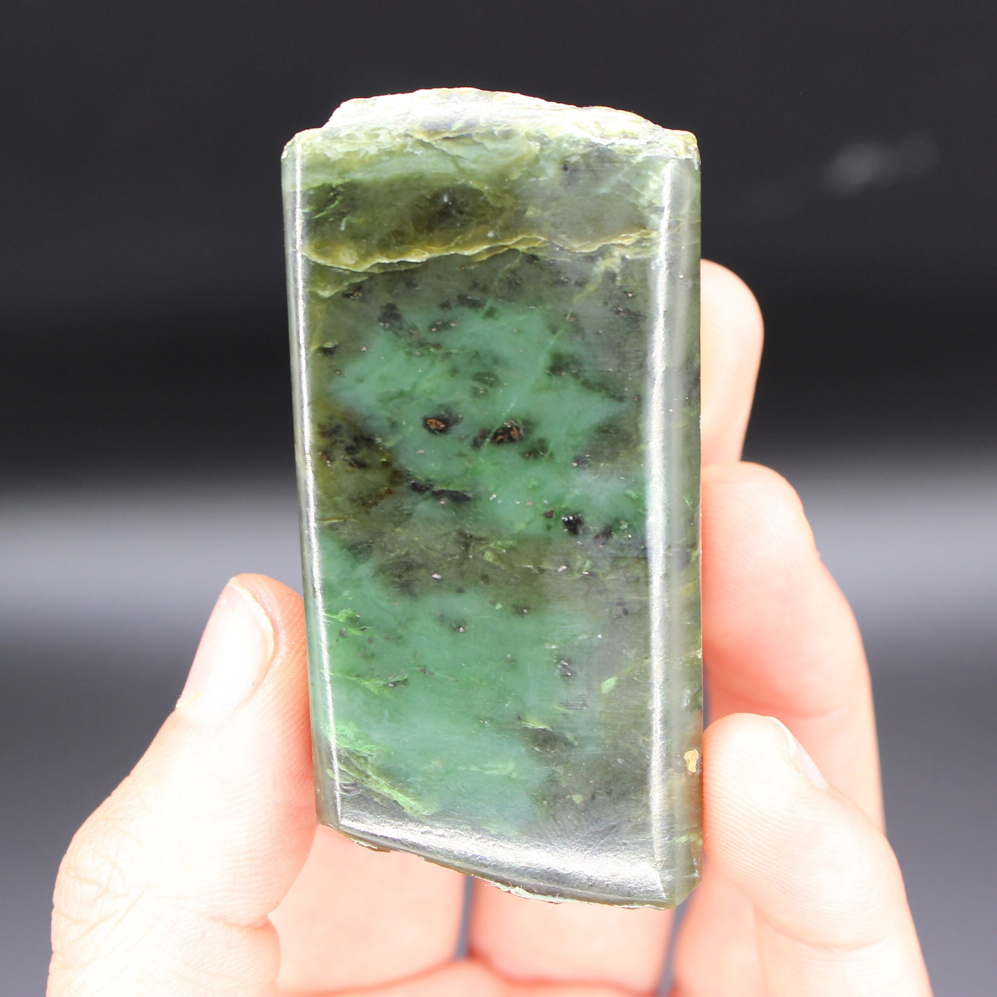 Jade with Gold 2D296E Alaska Crystal Mineral Specimen Etsy