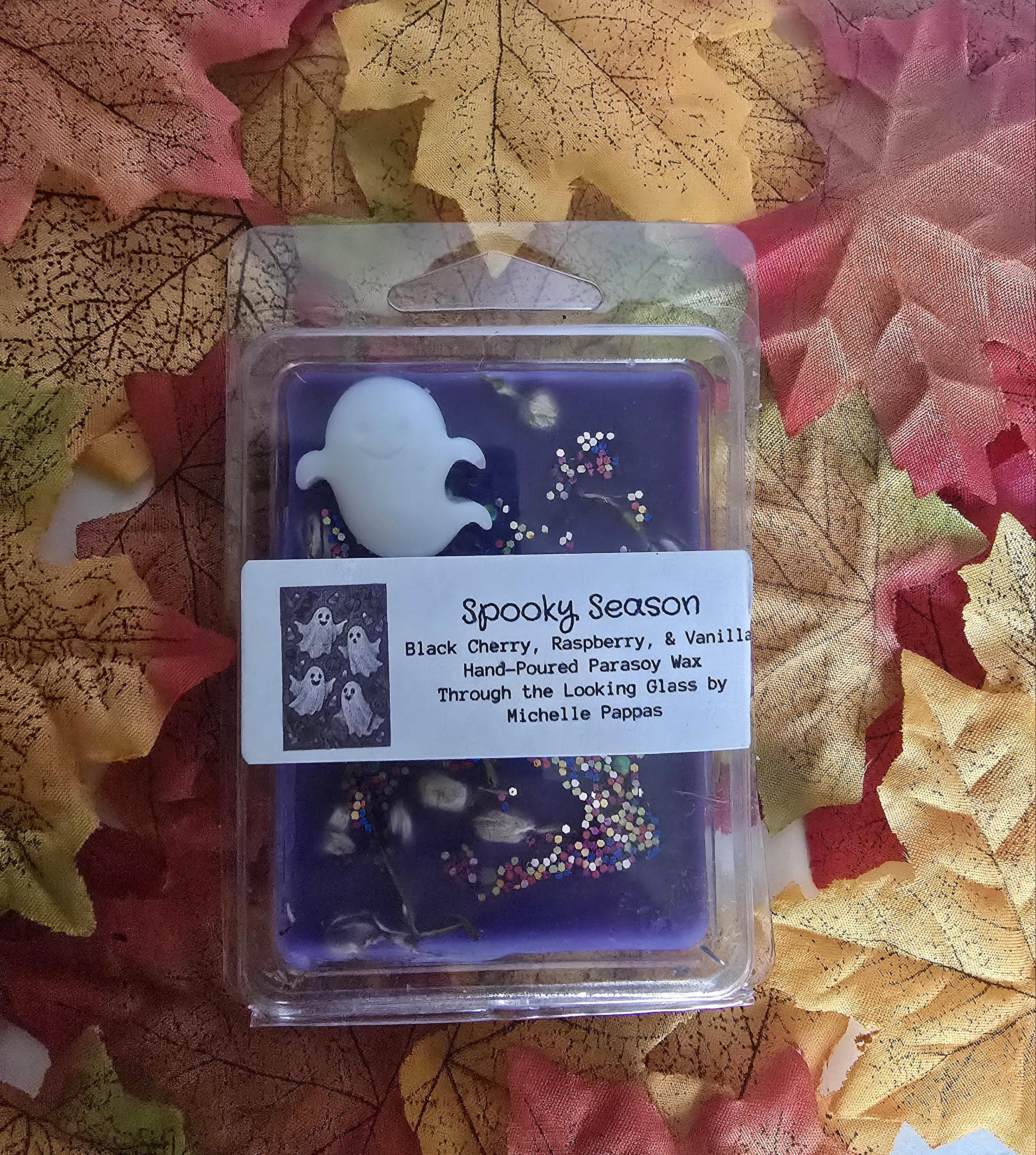 Horror Raspberry Halloween Spooky Ghost Candle Fall Candles Vanilla Black Cherry ...