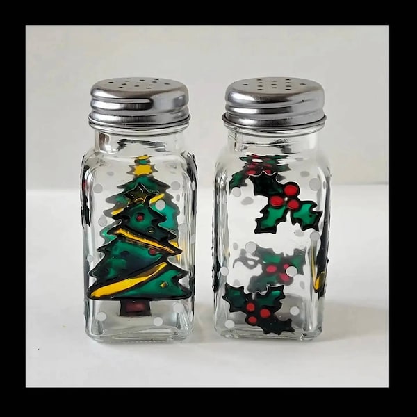 Christmas Salt and Pepper Shakers Etsy