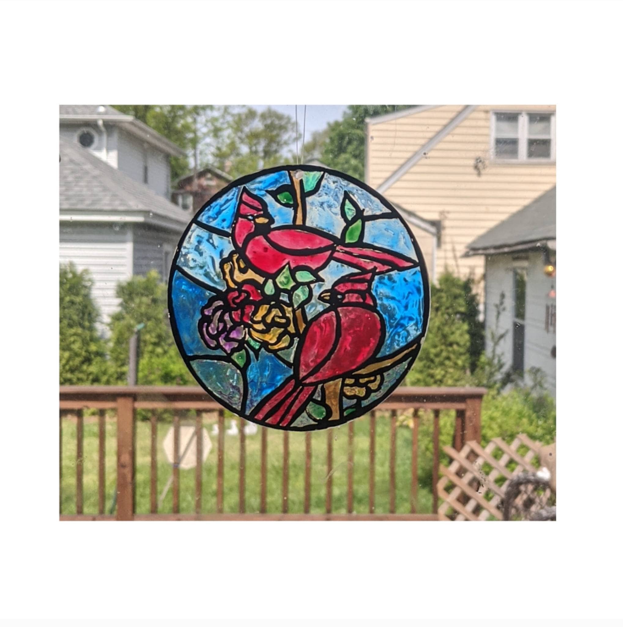 Cardinal Suncatcher Etsy