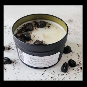 Hazelnut Coffee Scented Candle Vanilla Cream Candle Coffee Grain Cafe Shop Parasoy gift Birthday gift Coffee addict caffeine lover bean