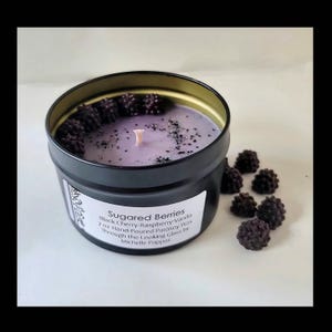 Black Cherry Raspberry Vanilla Candle Berry Fruity Sweet Fragrance Birthday Christmas gift Berries Parasoy centerpiece Housewarming Gift