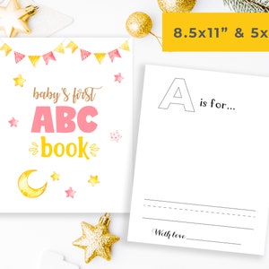Baby's First ABC Book Blank, Baby's First Alphabet Book, Coloring Book ...