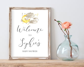 Babyparty-Willkommensschild, Twinkle Twinkle Little Star Zeichen, Willkommen zur Babyparty Gender Neutral