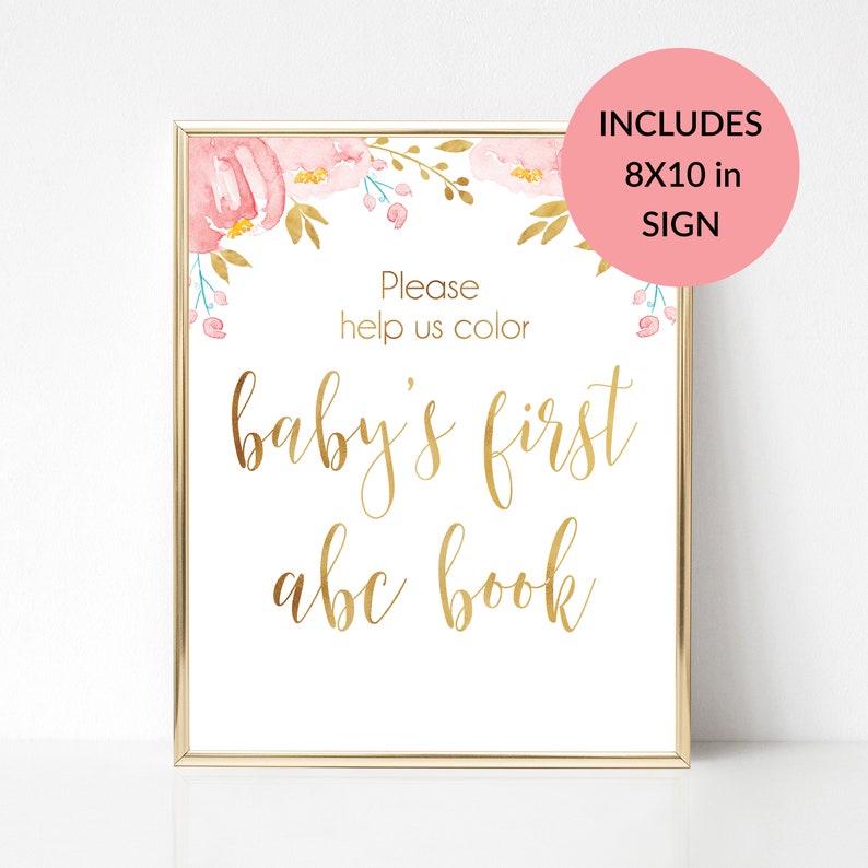 Baby's First Alphabet Book Baby Shower ABC Book Etsy