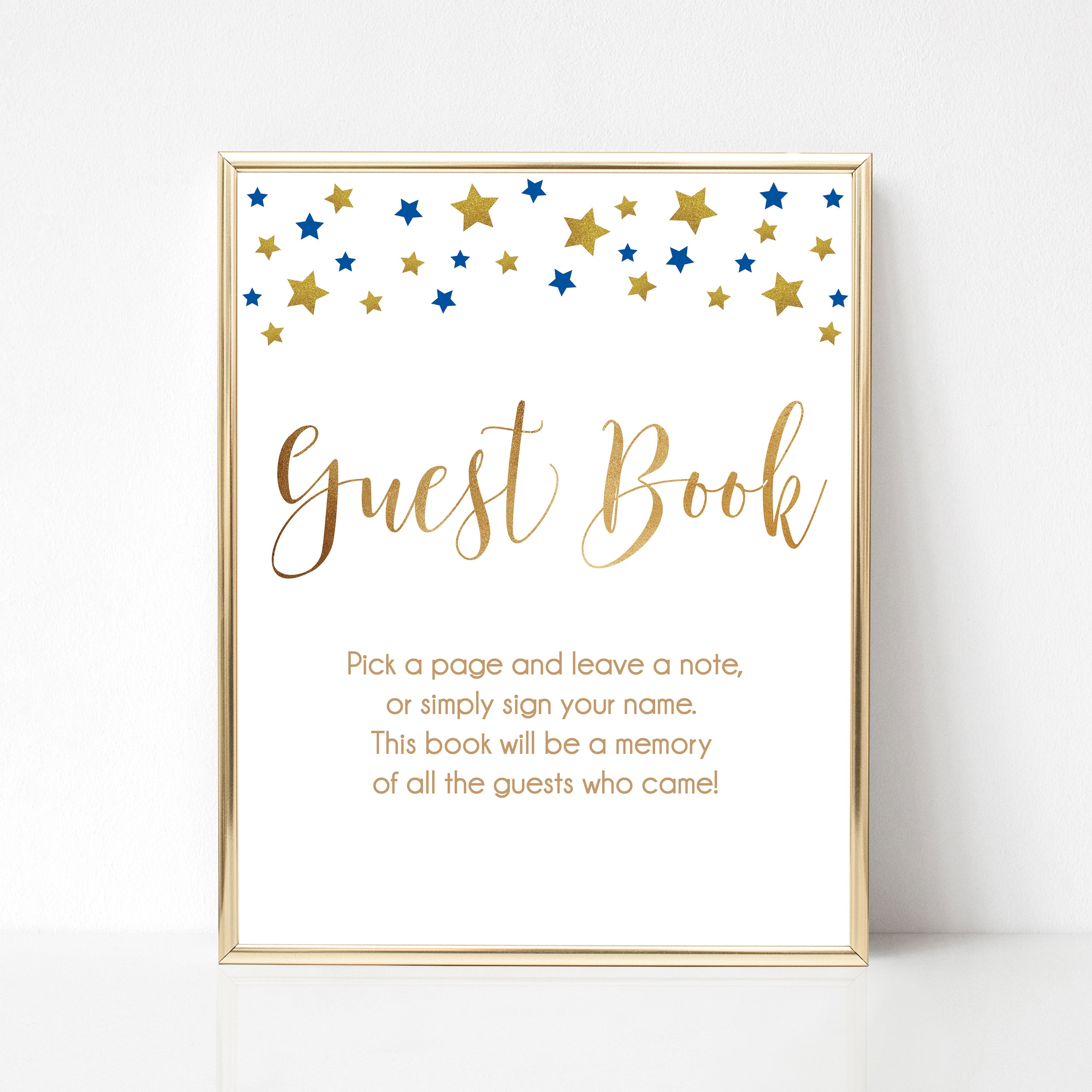 Guest Book Baby Shower Sign Please Sign a Guest Book Twinkle Etsy España