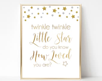 Twinkle Twinkle Little Star Nursery Art Print