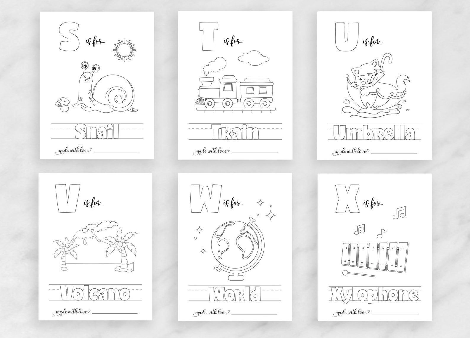 Baby Shower ABC Book Baby's First ABC Book Baby Shower Etsy