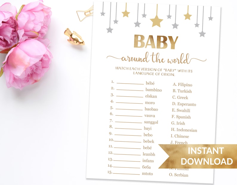 Baby Around the World Baby in Different Languages World Baby Etsy