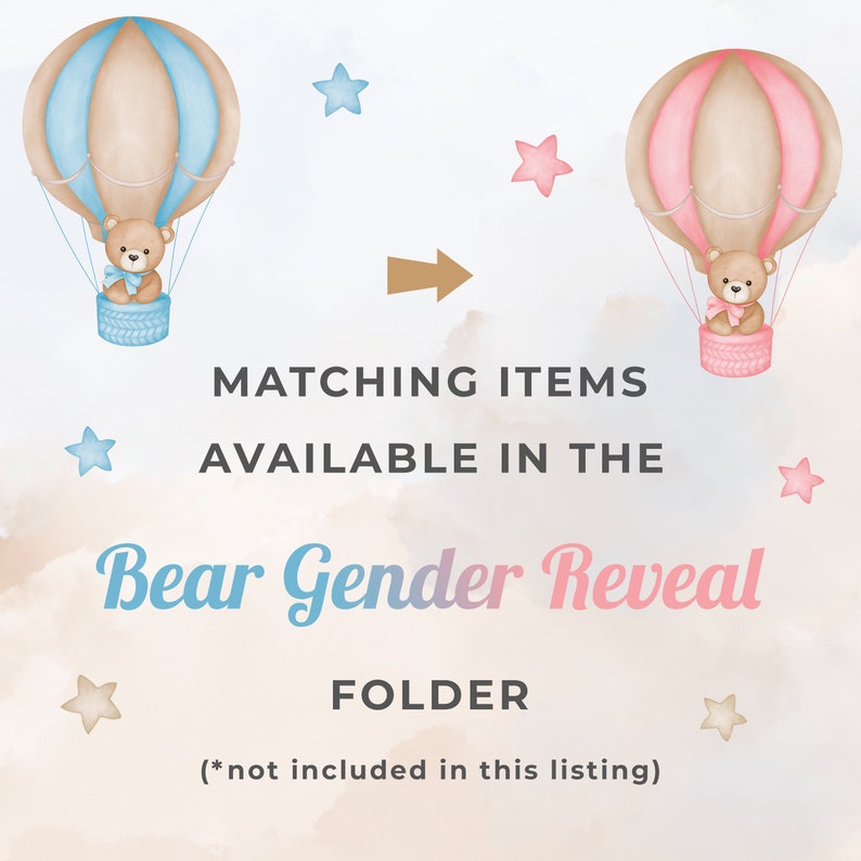 FRANSE Garçon ou Fille Bébé Voorspellingskaart teddybeer Gender Reveal Party Boy of Girl Baby Prediction Card afdrukbaar afbeelding 4