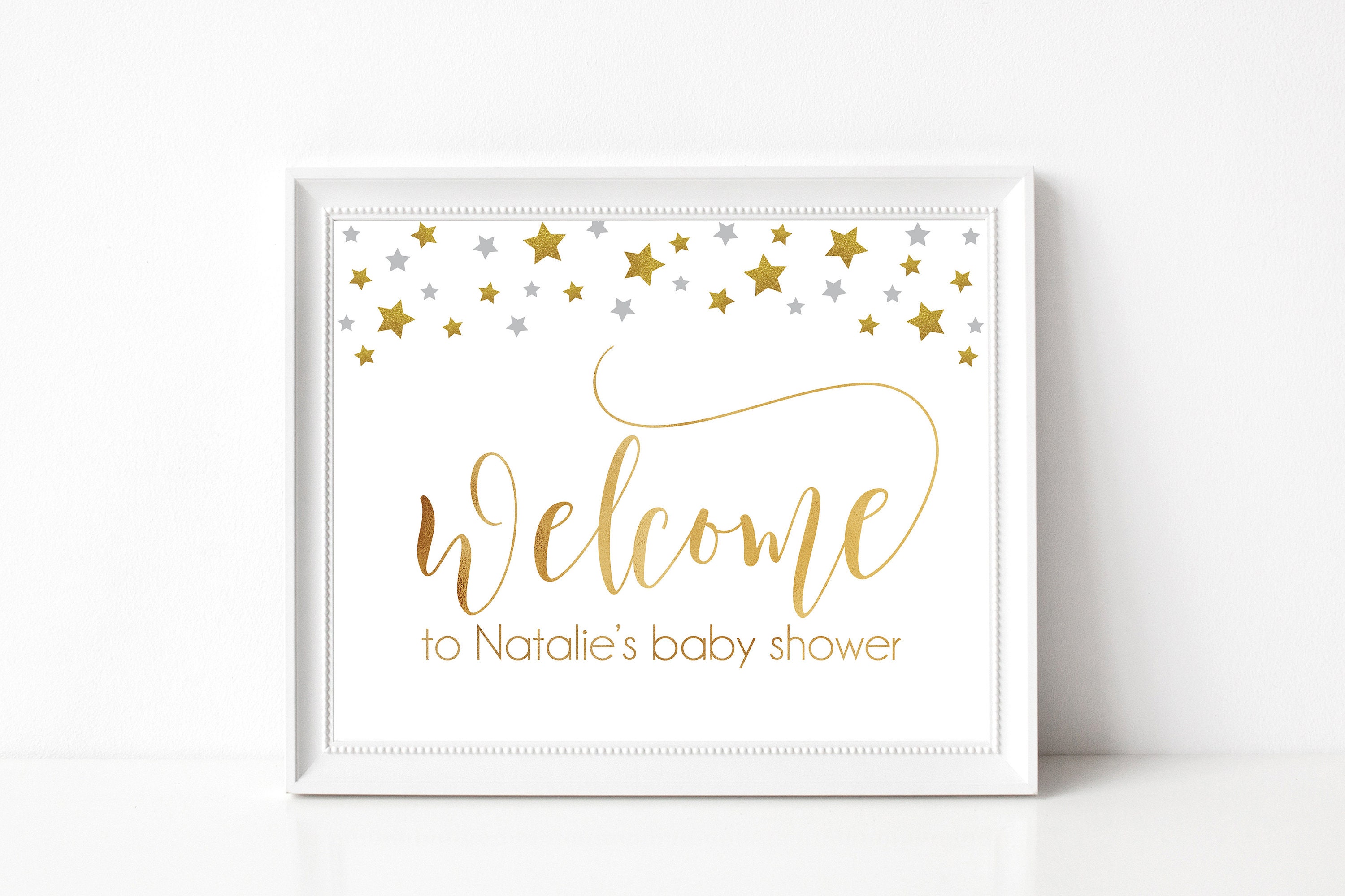 Deseos para el signo del bebé, Baby Shower Twinkle Twinkle Little Star  Sign, Deseos de oro para el bebé, Estrellas doradas Género Neutral Baby  Shower Sign - Etsy México, image size:3000x2000