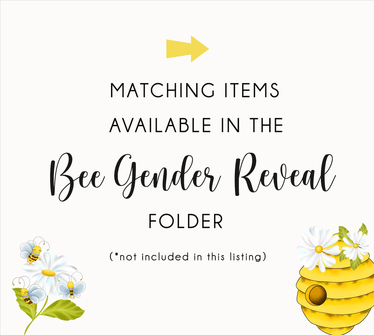 What Will Baby Bee Bee Gender Reveal Party He or She What Etsy
