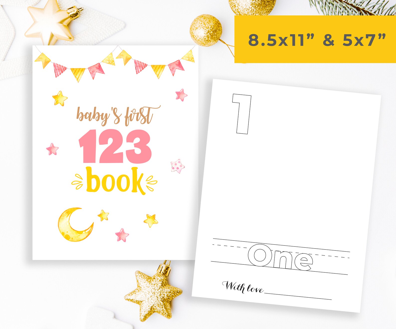 Baby's First Numbers Coloring Book, Shower Keepsake - Etsy