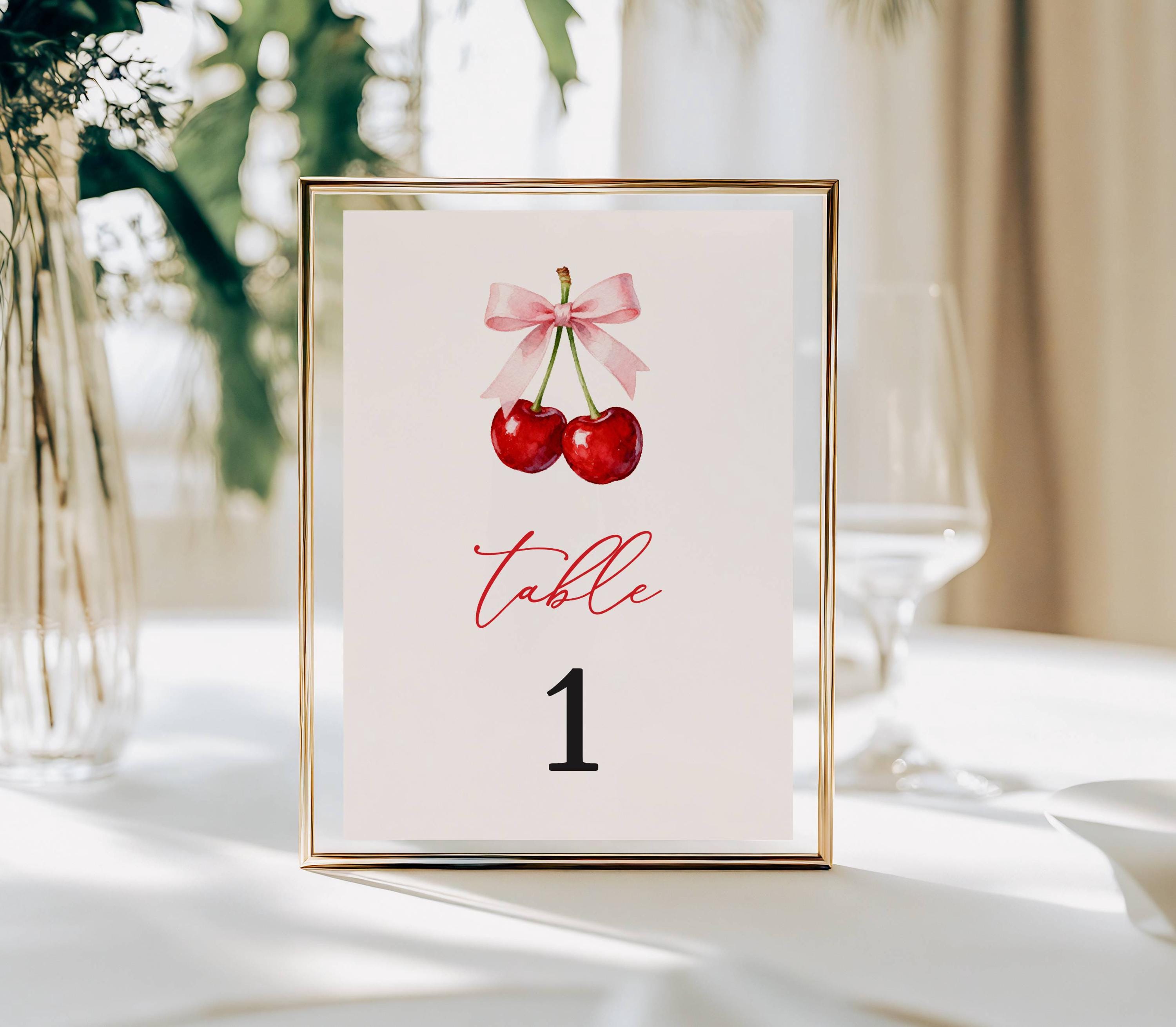 Cherry Numbers - Etsy