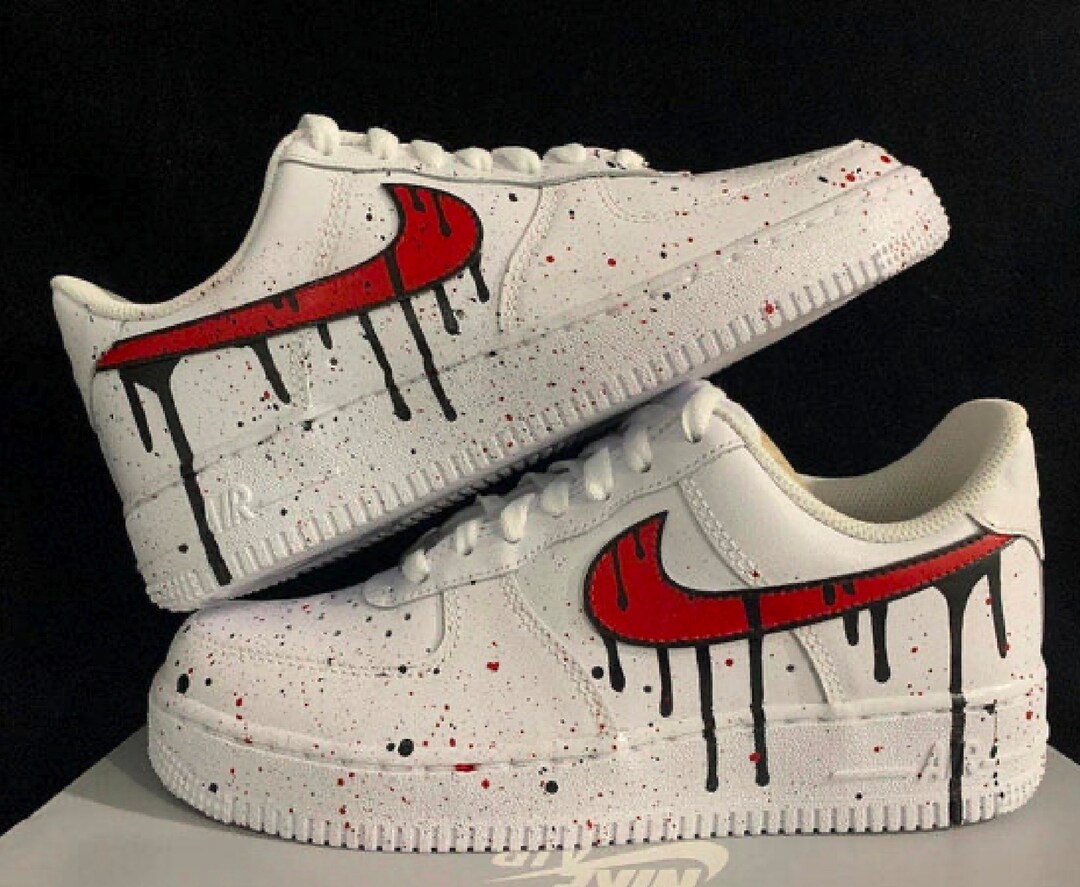 Air Force One Drip Splatter Paint Splattered Air Force One - Etsy