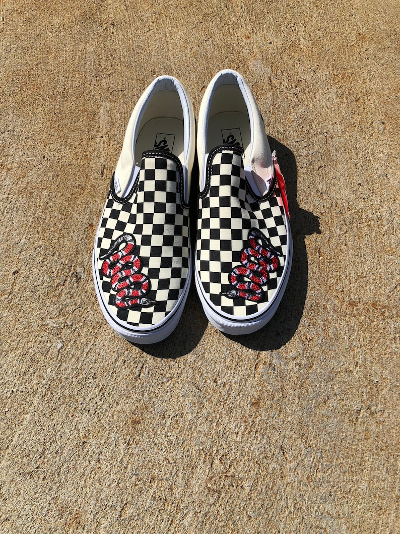 gucci snake slip on sneakers