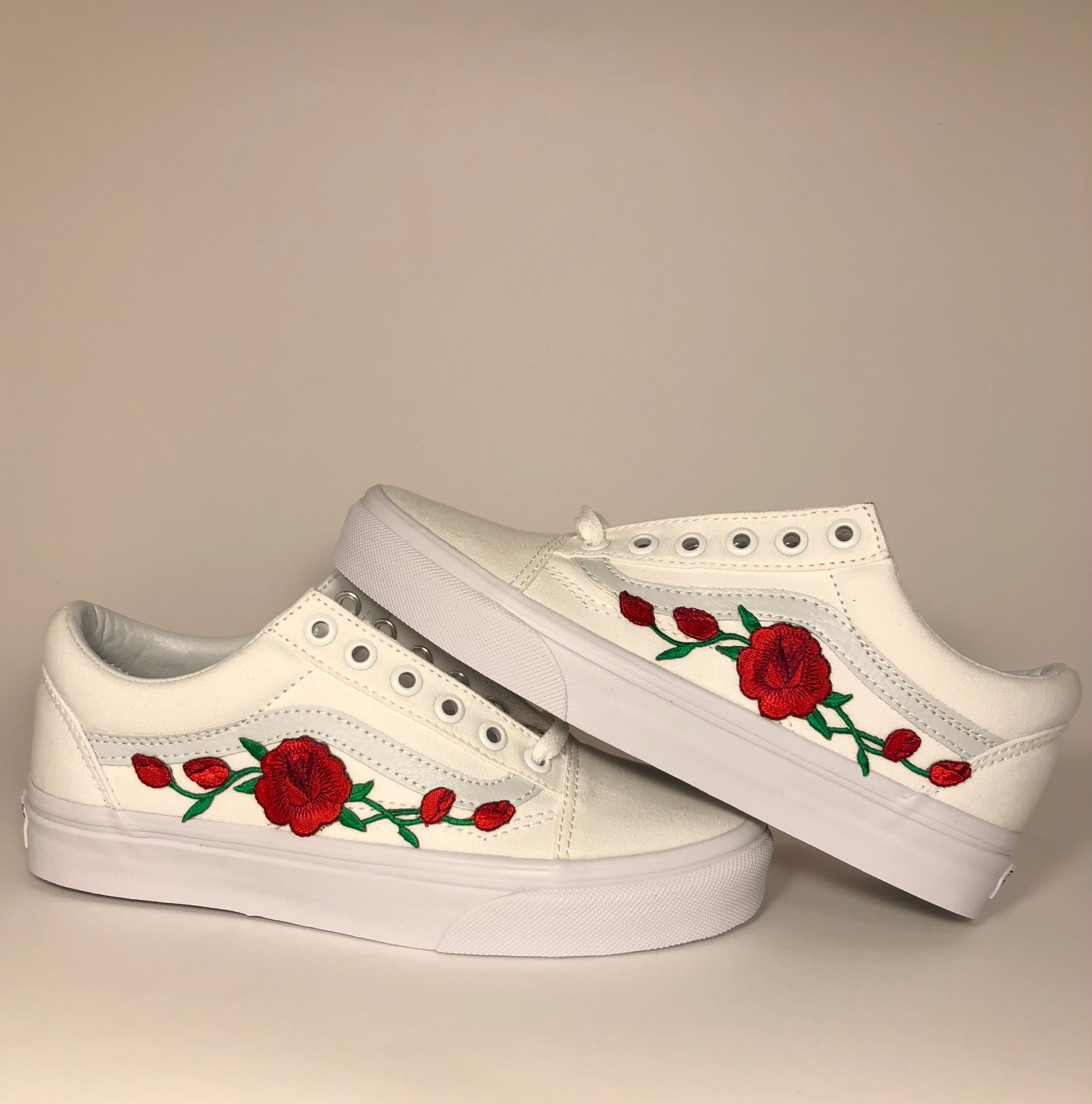 rose vans etsy