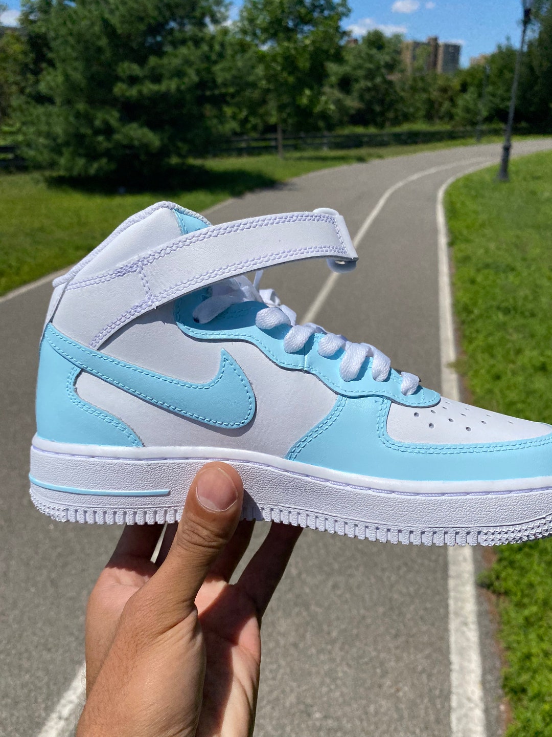 baby blue air force 1 high