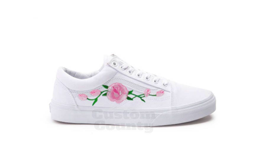 Vans Old Skool Pink - Etsy Vans Old Skool Pink - Etsy