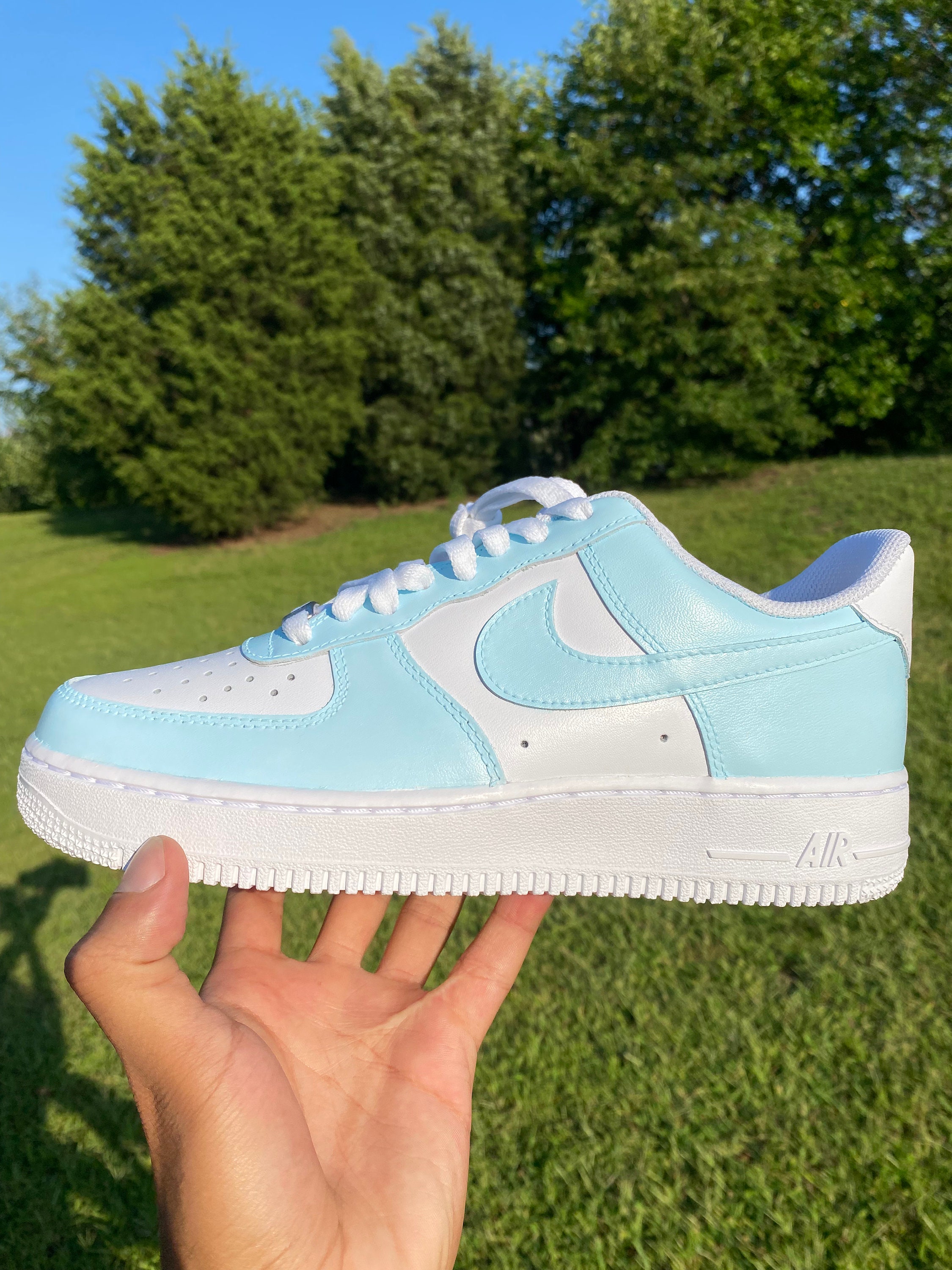 nike air force 1 baby blue