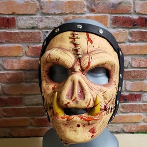 Slipknot Style Latex Pig Mask For Musicians Haunt Actors or Collectors