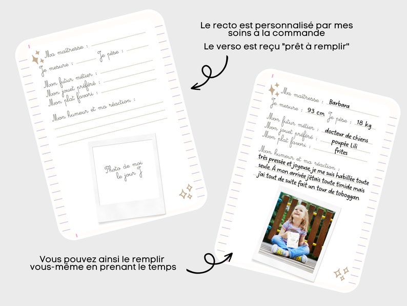 Cartão de volta às aulas personalizável para crianças - lembrança escolar exclusiva imagem 5