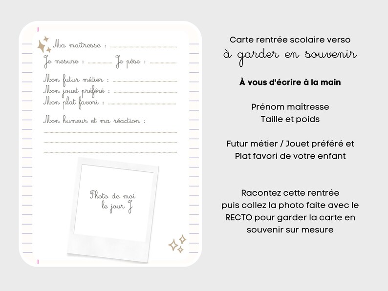 Cartão de volta às aulas personalizável para crianças - lembrança escolar exclusiva imagem 4