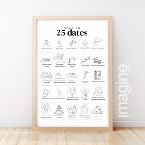 Poster “Noi in 25 date” – Souvenir unici per celebrare la tua storia d'amore