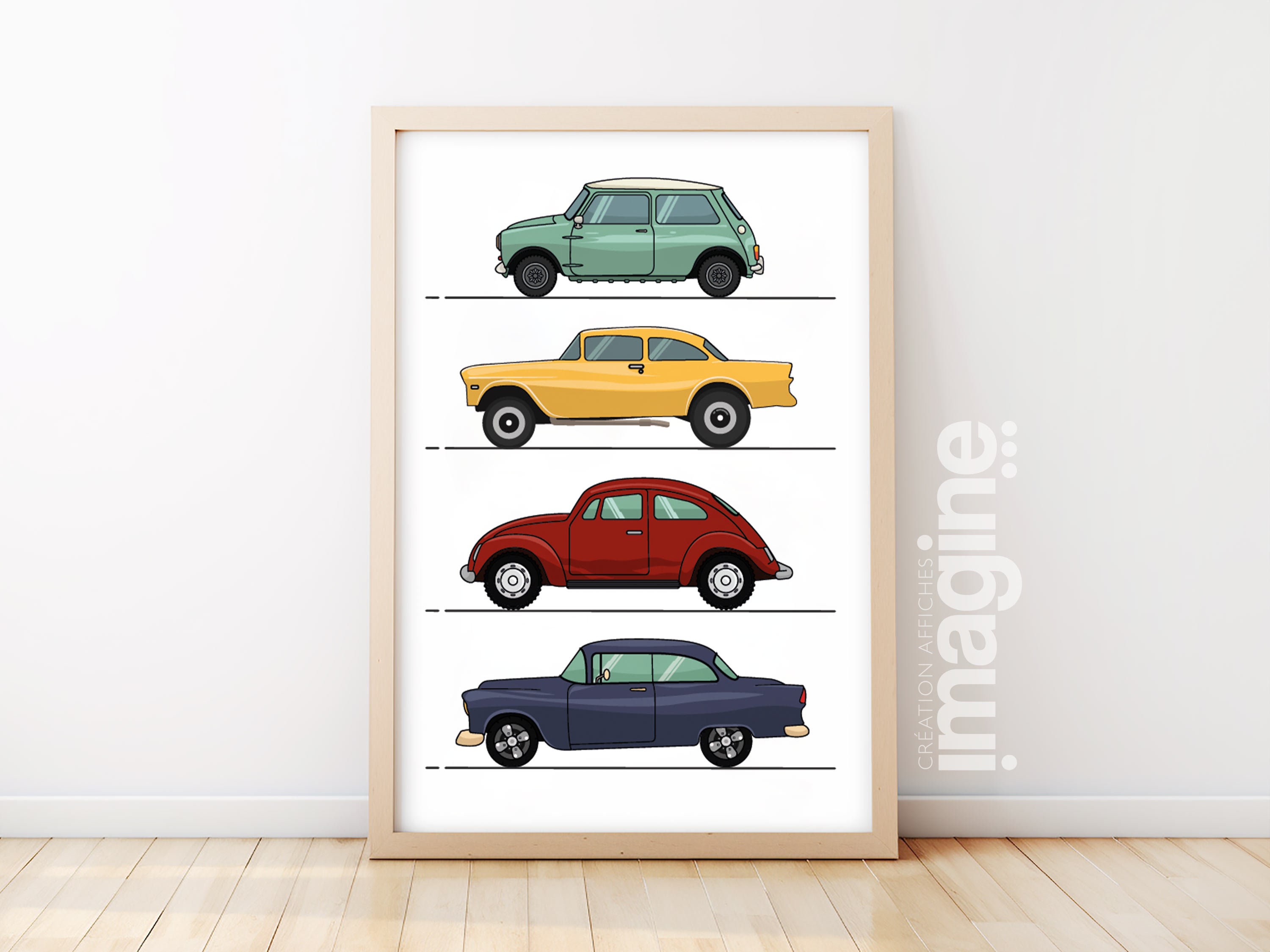 Retro car painting