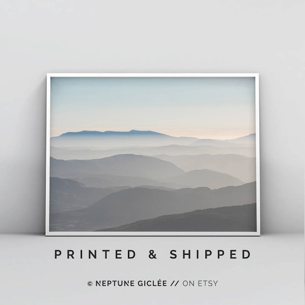 Blue Grey Wall Art Etsy