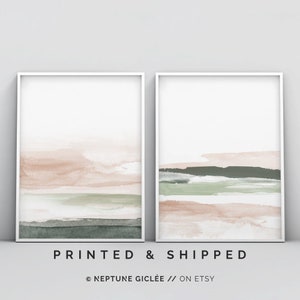 Blush Pink and Grey Abstract Art, Pink Grey Wall Art, Watercolor Poster Art, Watercolor Wall Art, Blush Prints, Bedroom Art, Abstract Art