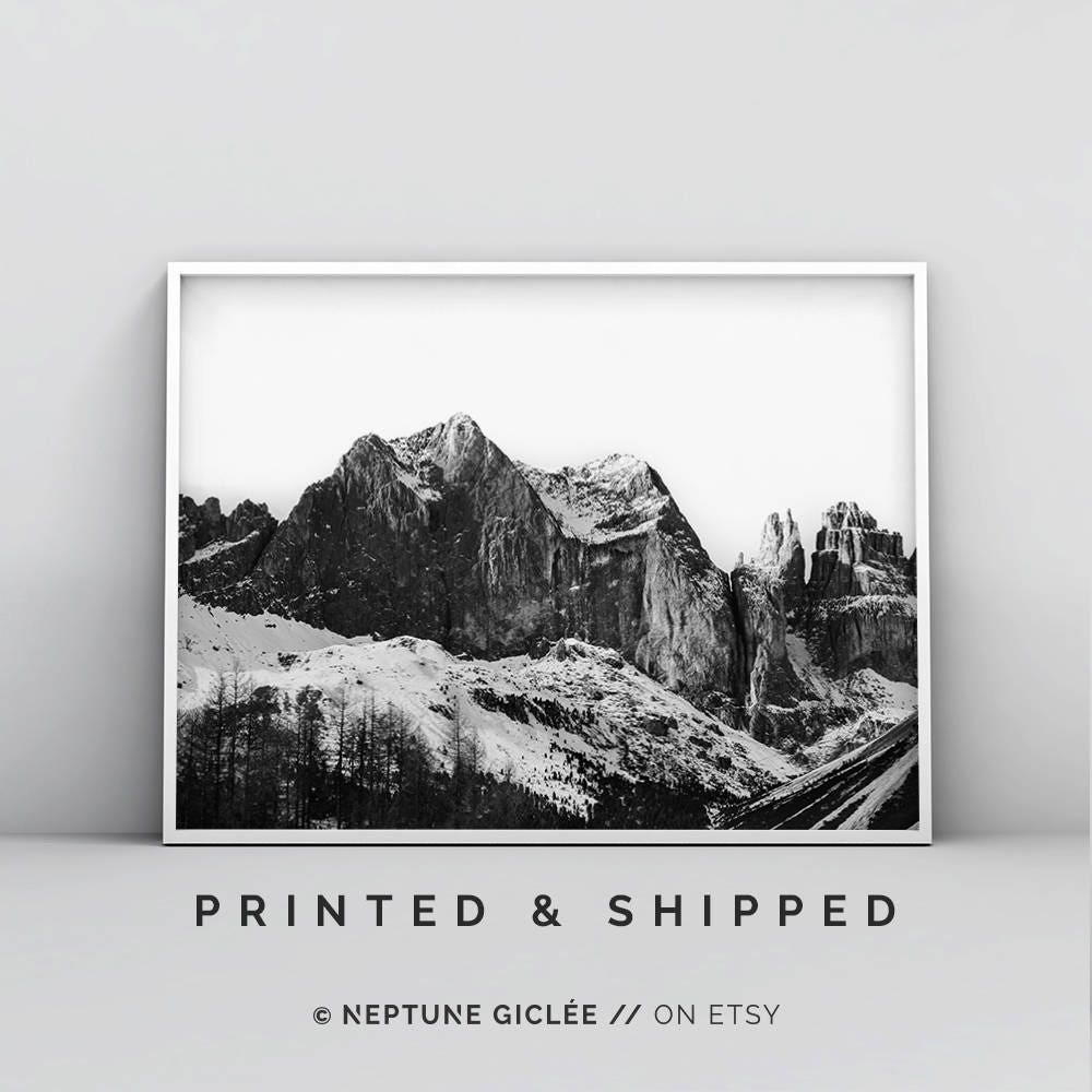 Mountain Print Landscape Photography Mountains Photography PRINT Scandinavian Wall Art 136 Modern Minimalist