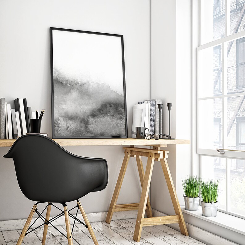 Wall Art Prints Black and White Wall Art Abstract Art Etsy