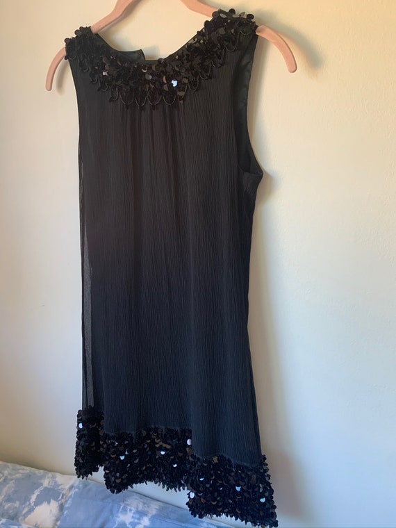 90s Betsey Johnson black silk dress-Evening dress… - image 4