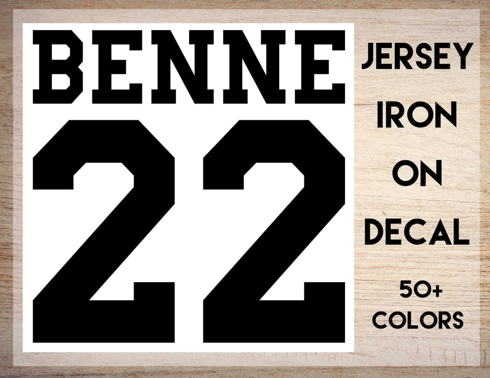 Jersey Name and Number Iron on Jersey Decal Heat Transfer Etsy
