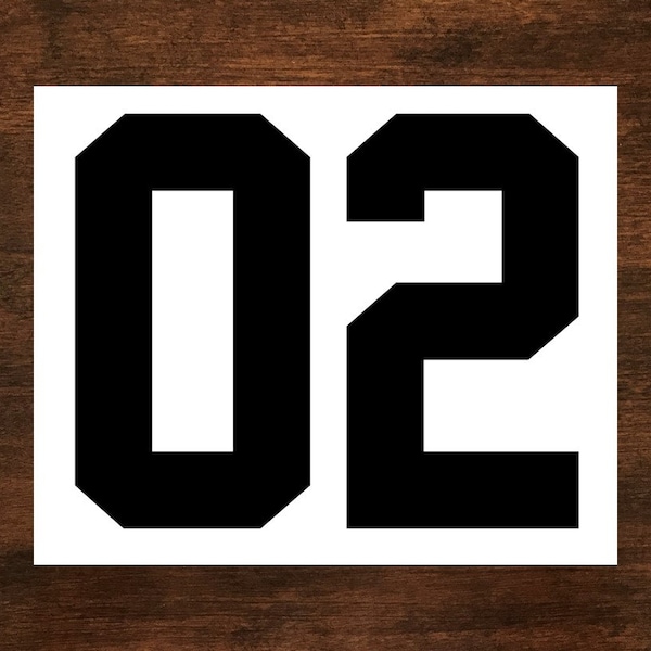 Jersey Number Iron On | Jersey Decal | Heat Transfer | Football | Soccer | Softball | Baseball Mom