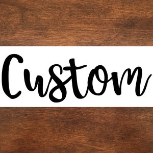 Custom/personalized Cursive Iron on NAME or WORD - Vinyl Transfer Decal - Heat Transfer Calligraphy