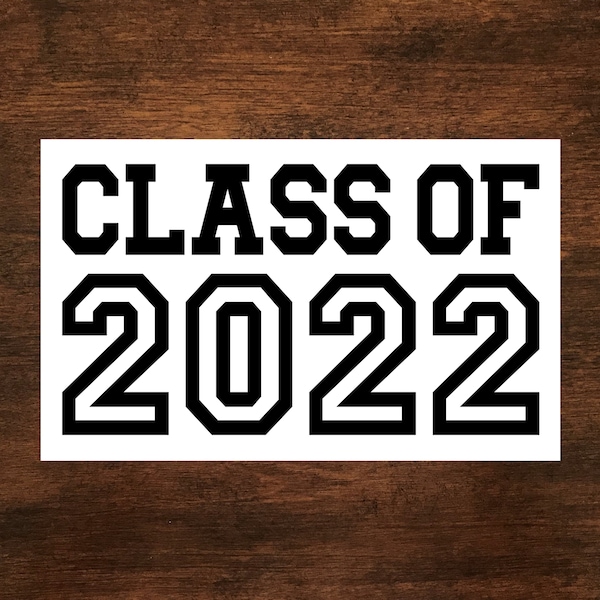 Class of 2022 - Graduation - Iron On - Vinyl Transfer Decal - Tshirt Transfer - Variety of Colors - Mortarboard Stole