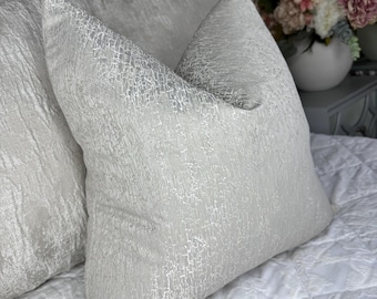 Luxury grey cushion cover, greige textured design pillow cover, scatter cushion cover for sofa bed, Designer Ashley Wilde Fabric RION Wheat