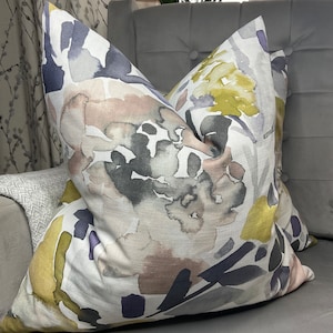 Mirren Abstract Cushion Cover, Pillow Sham, John Lewis & Partners Fabric Designer Fabric High Quality Handmade Double Sided Made in UK