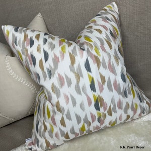 Retro-Scandi Cushion Cover / Decorative  Cover, Pillow Cover for sofa, bed, window, chair, John Lewis Fabric, grey sulphur - double sided