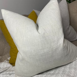Decorative Floral Cushion Cover Pillowcase 18&quot; / 16&quot; Double Sided Natural Green Cotton Handmade Countryside Decor