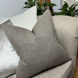 John Lewis & Partners stof katoenmix kussenhoes, kussensloop sofa, decoratief sierkussen cacao, dubbelzijdig