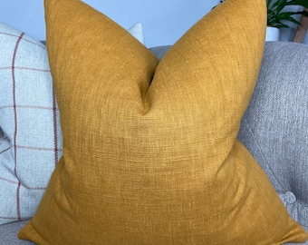 John Lewis & Partners Fabric Cotton Blend Cushion Cover, Sofa Pillow Cover, HONEY Decorative Throw Pillow,  Double Sided